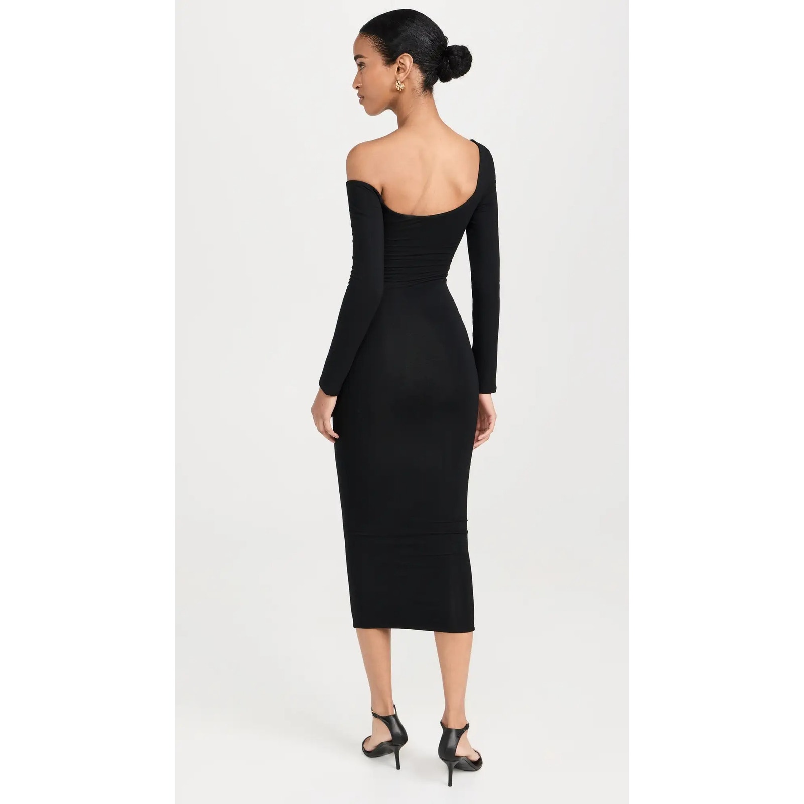 Nwot Re Ona Off Shoulder Black Bodycon Dress Size Xs — image 2 of 4